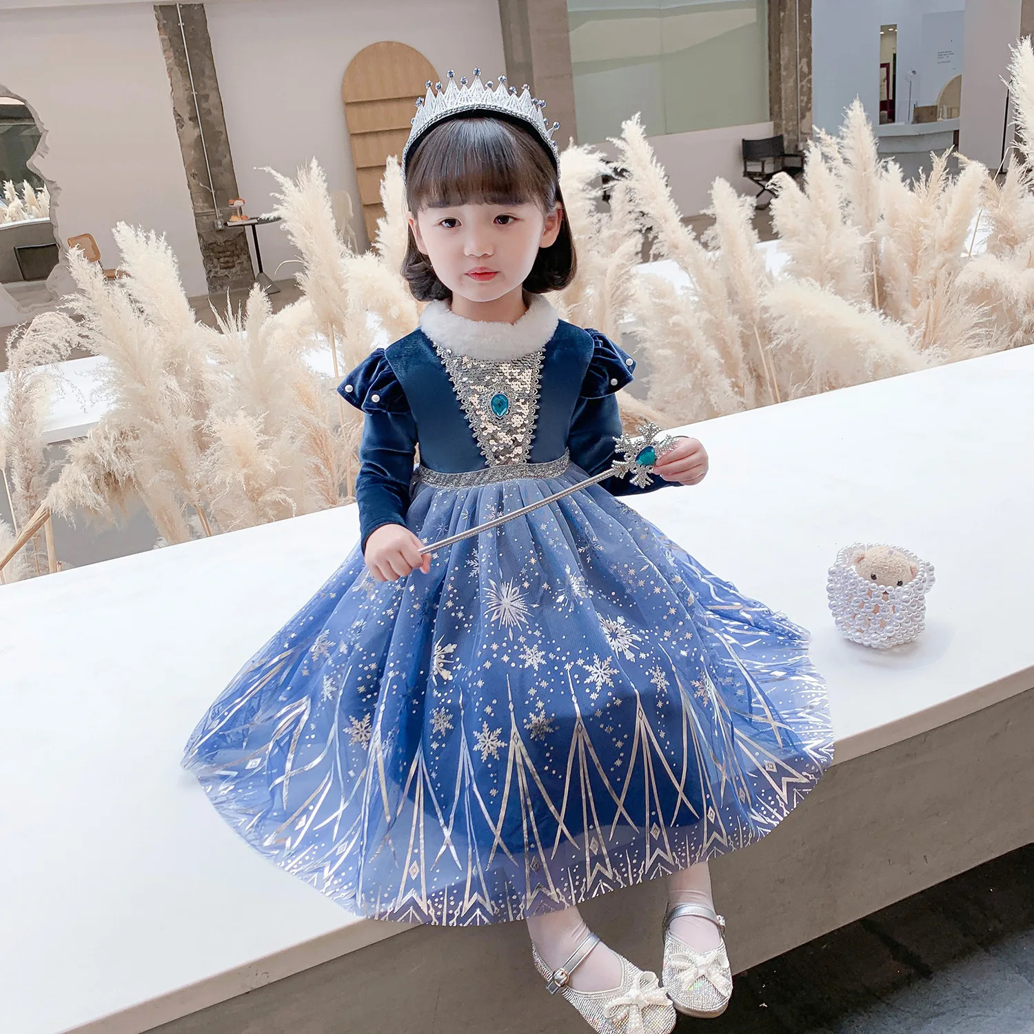 Girls Princess Dress For Kids Halloween Cosplay Party Costume Children Christmas Up Disguise Girl 250303