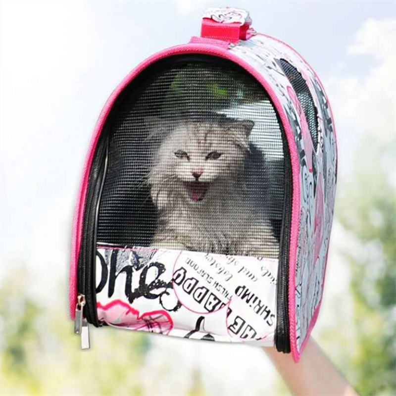 Travel Pet Cat Carrier Handbag Puppy Cat Carrying Outdoor Bags for Small Dogs Shoulder Bag Soft Pets Cat Kennel with Lock Safety