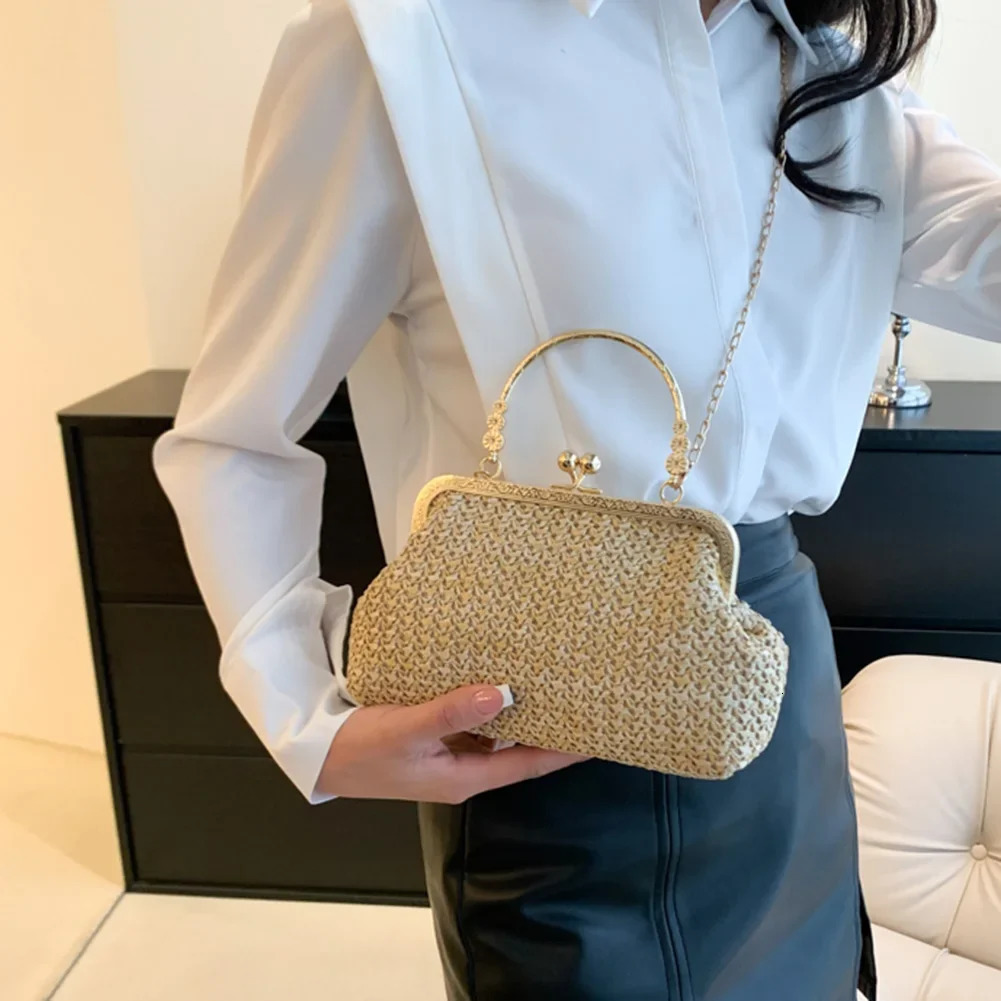 Womens Evening Shoulder Bag Handbag Clutch Shining Rhinestones Bucket for Party Wedding Date Night Chain 250303
