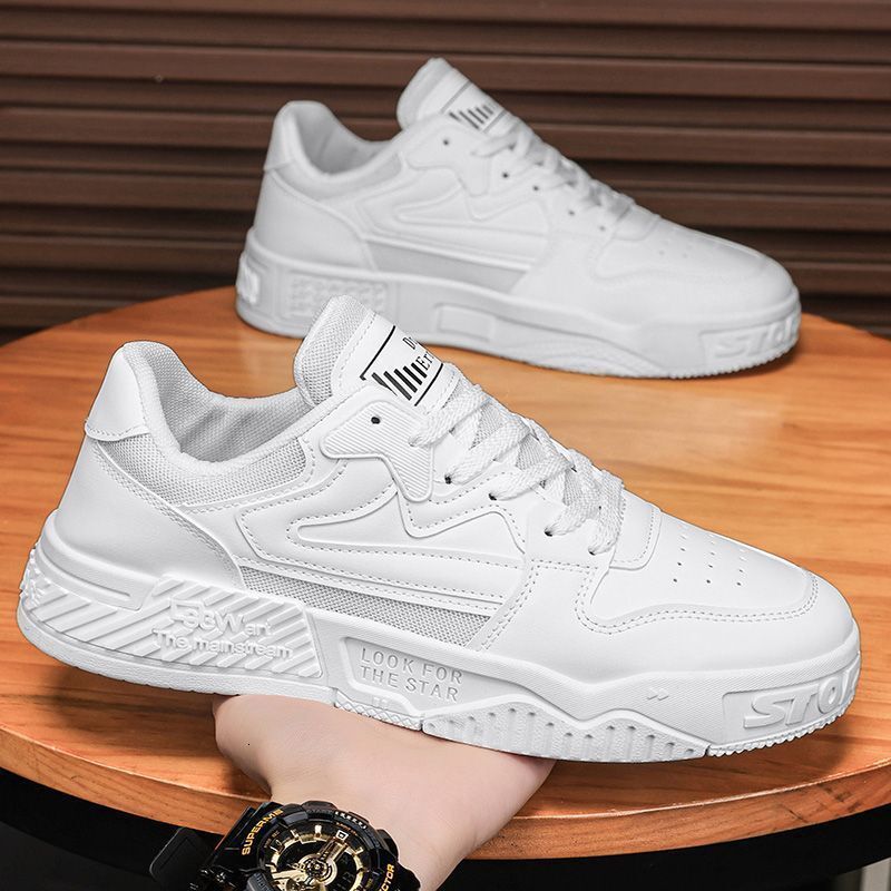 Men's Spring New High Quality Thick Soled Tall Black And White Panda Sports And Leisure Shoes Suitable For Men And Teenagers Fashion Designer Boa