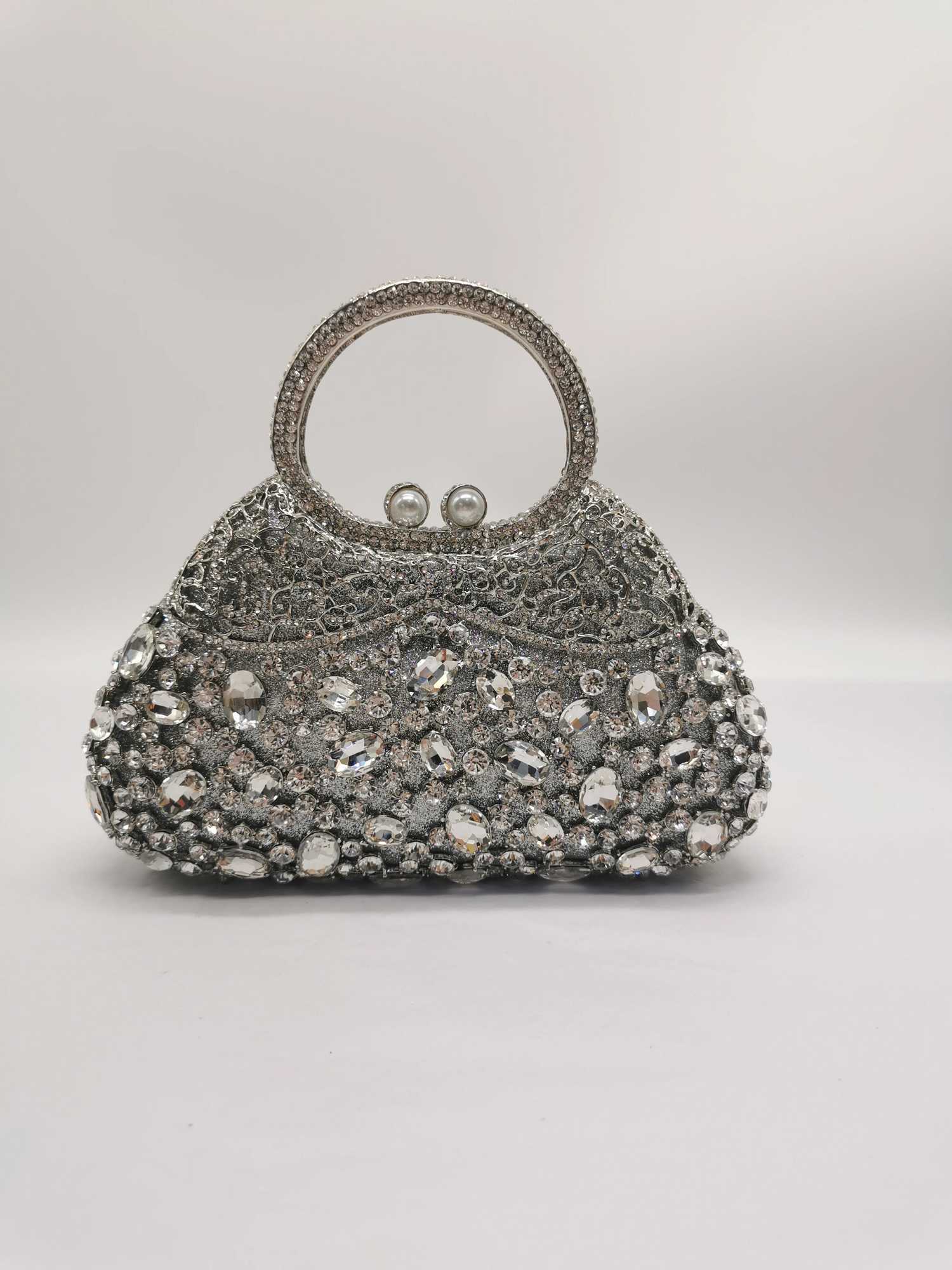 Red Box Bag Diamond Women Clutch Bag Crystal Party Handbag Ladies Banquet Purse Fashion Pochette Prom Evening bags Clutches Bag Z250303