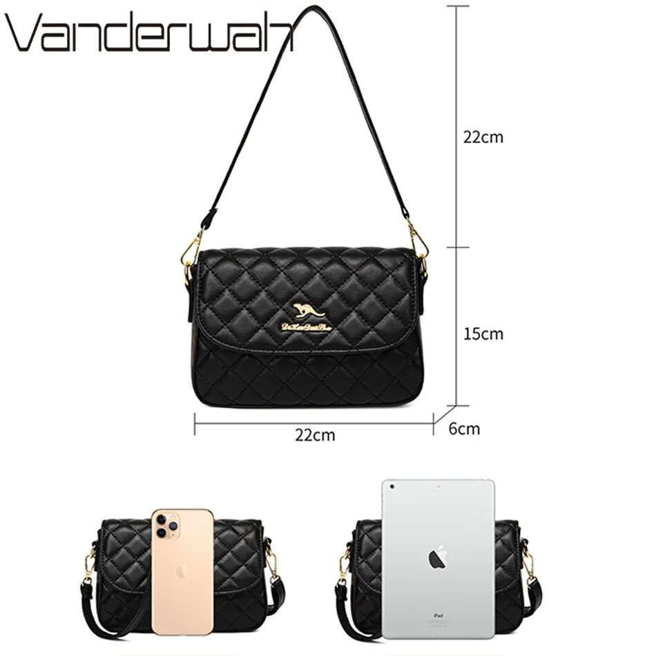 New Bolsa Feminina Sac A Main High Quality PU Leather Handbags Purse Women Designer Shoulder Crossbody Bags For Female 2024