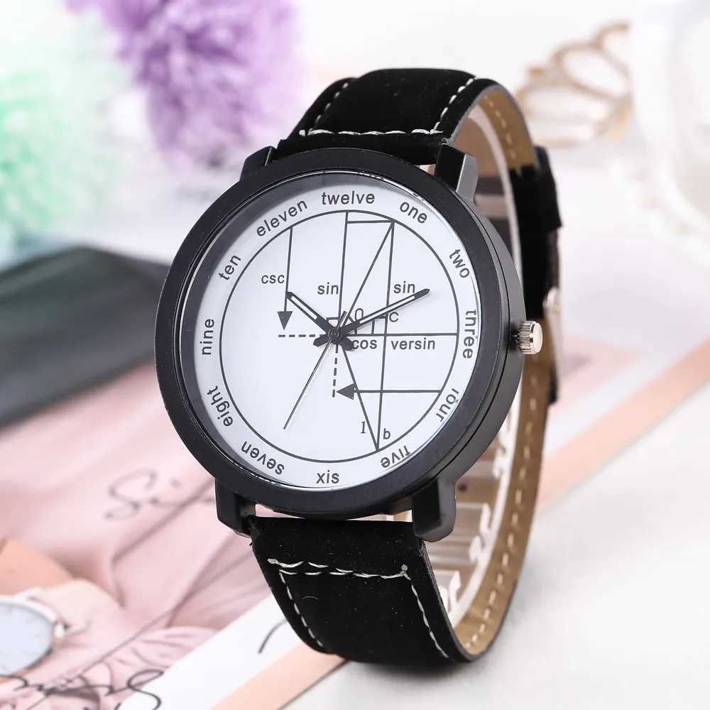 2020 unisex fashion creative womens interesting mathematical formula dial quartz watch for womenXJ250304