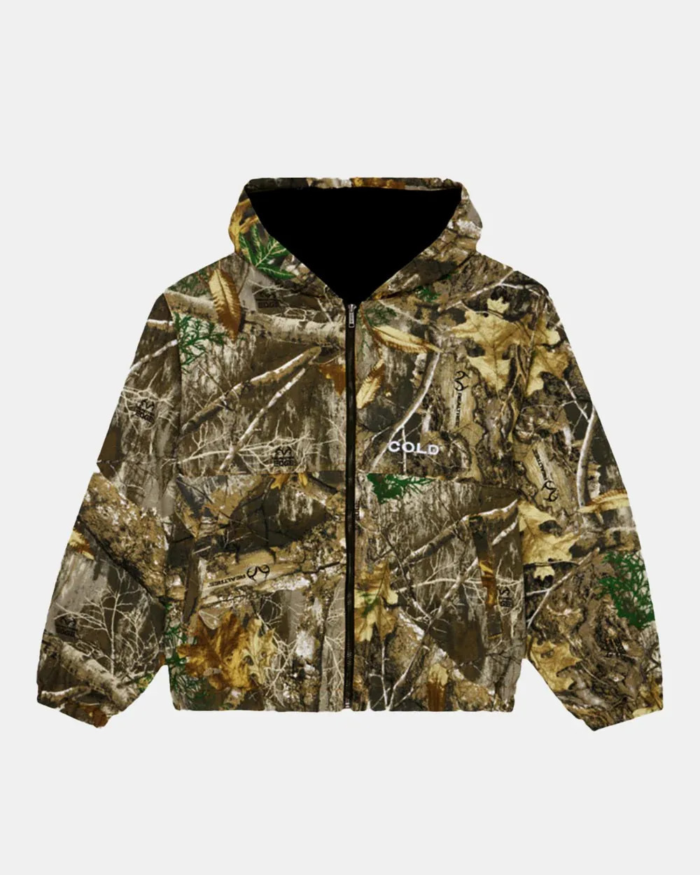 Streetwear Retro Leaves Graphic Camouflage Sweatshirt Men Women Harajuku Autumn Winter Clothing Goth Casual Zip Up Hoodie Jacket 250226