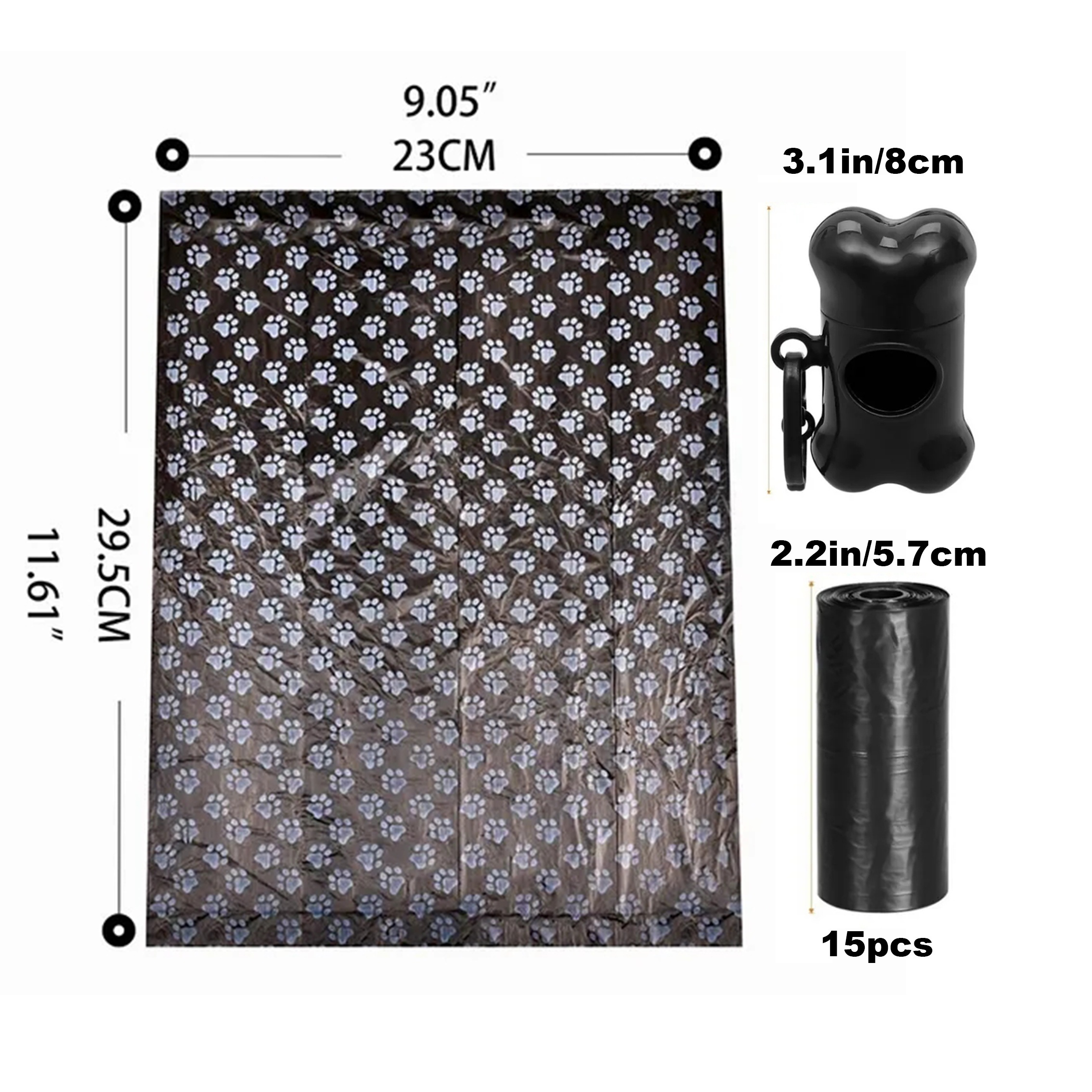 900pcs Multi-colored Dog Poop Bags Pet Poop Bags Leak-Proof Dog Waste Bags For Pet Supplies