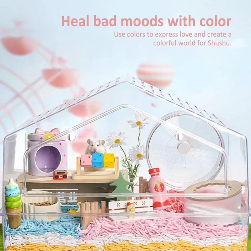 Hamster Chew Cube Wood Hamster Chew Toys Craftsmanship Bite Resistant Guinea Pig Chew Toys For Syrian Ferret Gerbil Rabbit