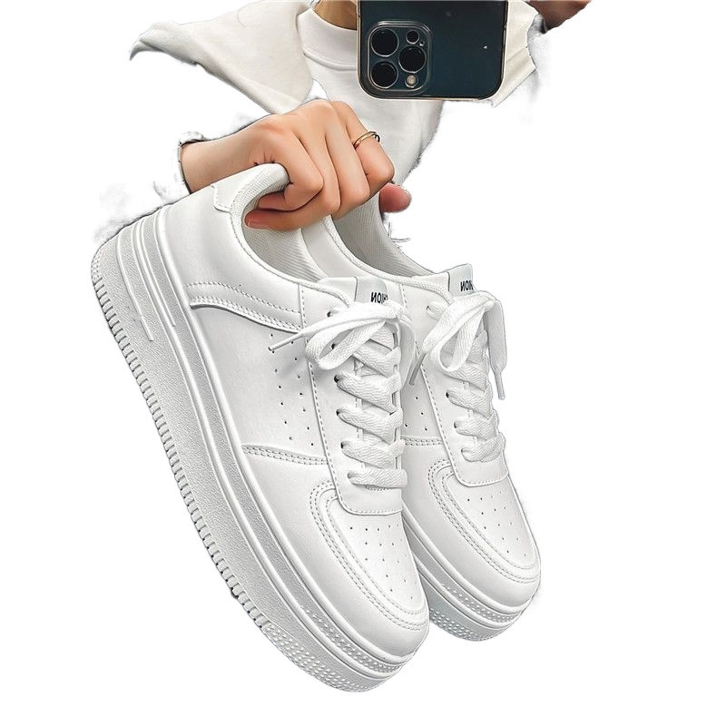 2025 Spring/summer New Trendy Youth Leisure Fashion Versatile Designer Men's Shoes New Pure White Sports Board Shoes Men's Small White Shoes