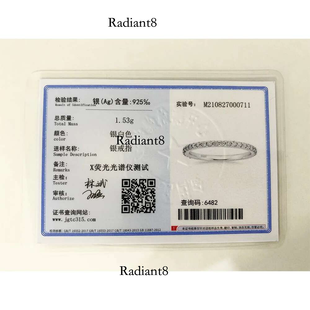 Trumium 2mm Real s Sterg Sier Wedding Band Cubic Zirconia Full Eternity Stackable Engagement Rings for Women Girls Gifts