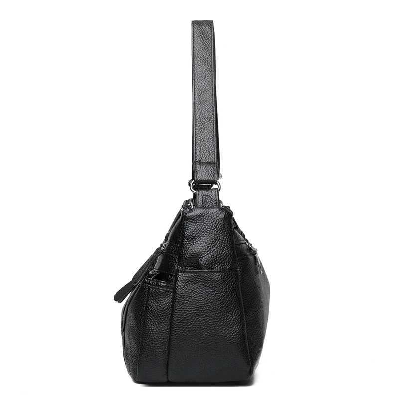 High Quality Shoulder Bags for Women New Multiple Zippers Designer Leather Bag Casual Red Color Crossbody Bags Z250303