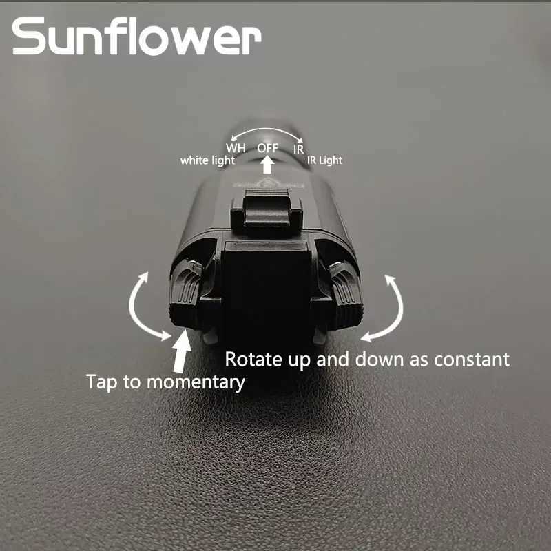 Tactical SF X300 X300V-IR infrared night vision+D white light flash weapon pistol gun light 500 lumens air gun huntingXJ250303