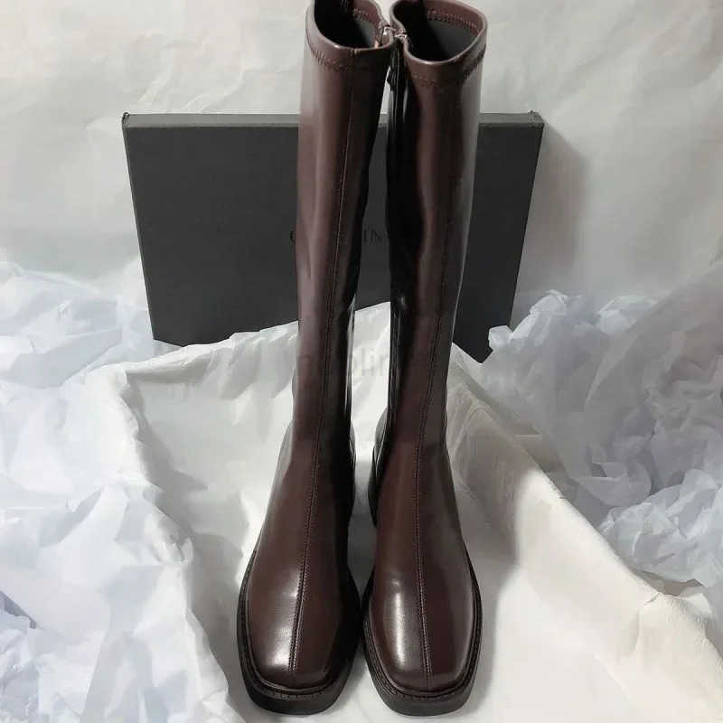 2024 New Autumn Boots with Thick H But No Knees Z250304