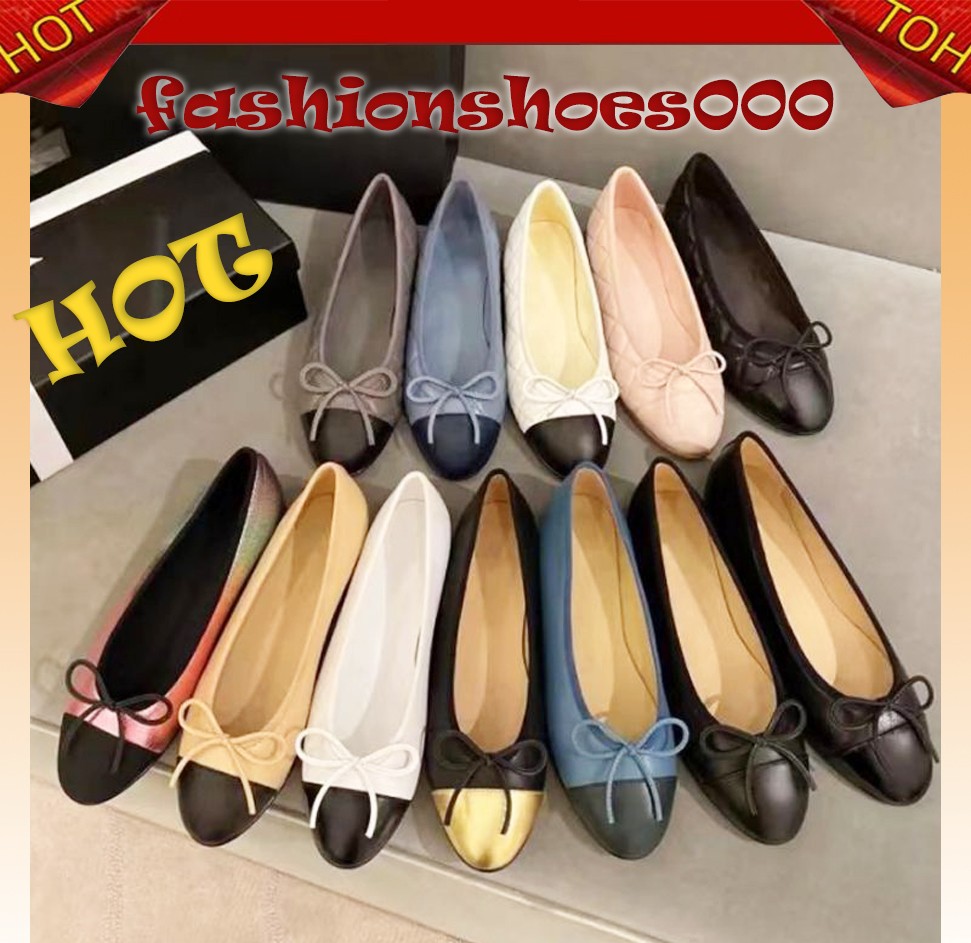 women heel ballet flats designer shoes Paris loafers espadrilles Genuine Leather ladies party wedding designer sandals Wedding Ballet women pumps loafers flat