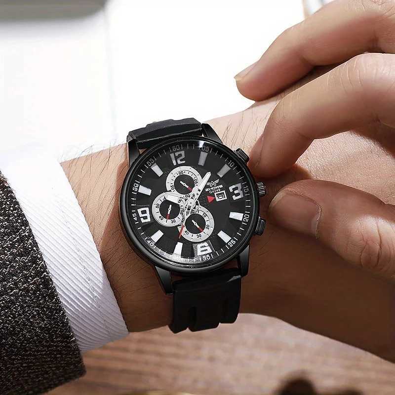 1pc three eye mens quartz sport mens suitable forms and young students holiday birtay gift - no gift boxXJ250304