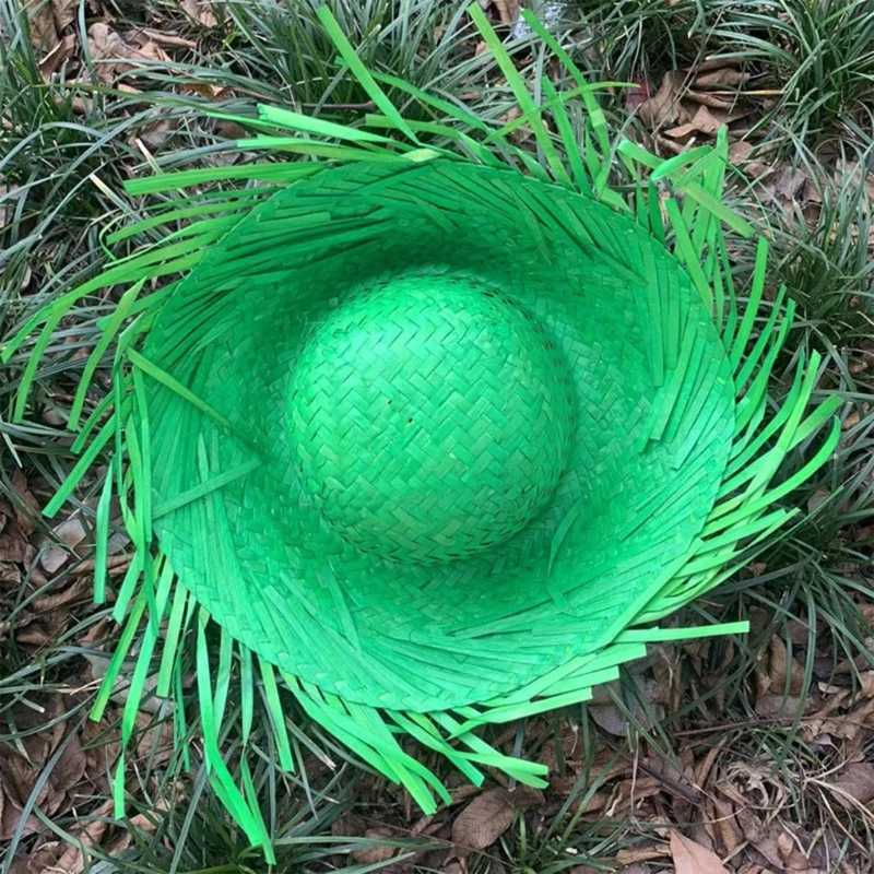 Mexicanos Sombrero Hat Handmade Str Hat Haiian Styles Dr Up Props Str Hat with Ripped Brim HXBAXJ250304