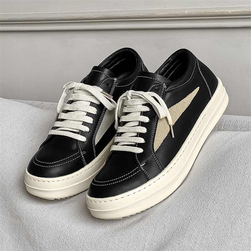 2025 New Niche Design Dark High Street Style Light Luxury High-quality Low Cut Men's Thick Soled Outdoor Sports Fashion Shoes Multifunctional Men