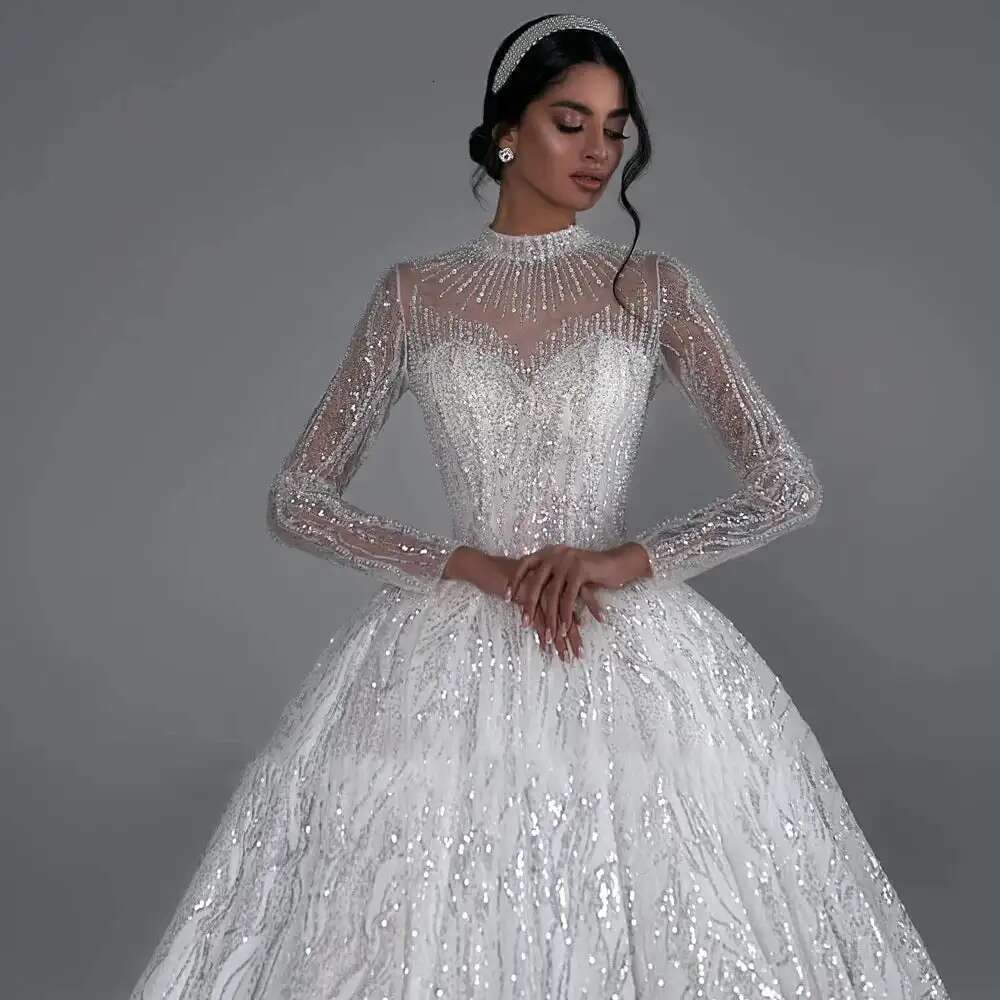 of long sleeves appliques lace pearls a ha wedding dress button back custom chapel dresses novia