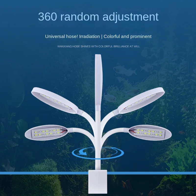 110-240v Super Slim LED Aquarium Light Lighting plants Grow Light Aquatic Plant Lighting Waterproof Clip-on Lamp For Fish Tank