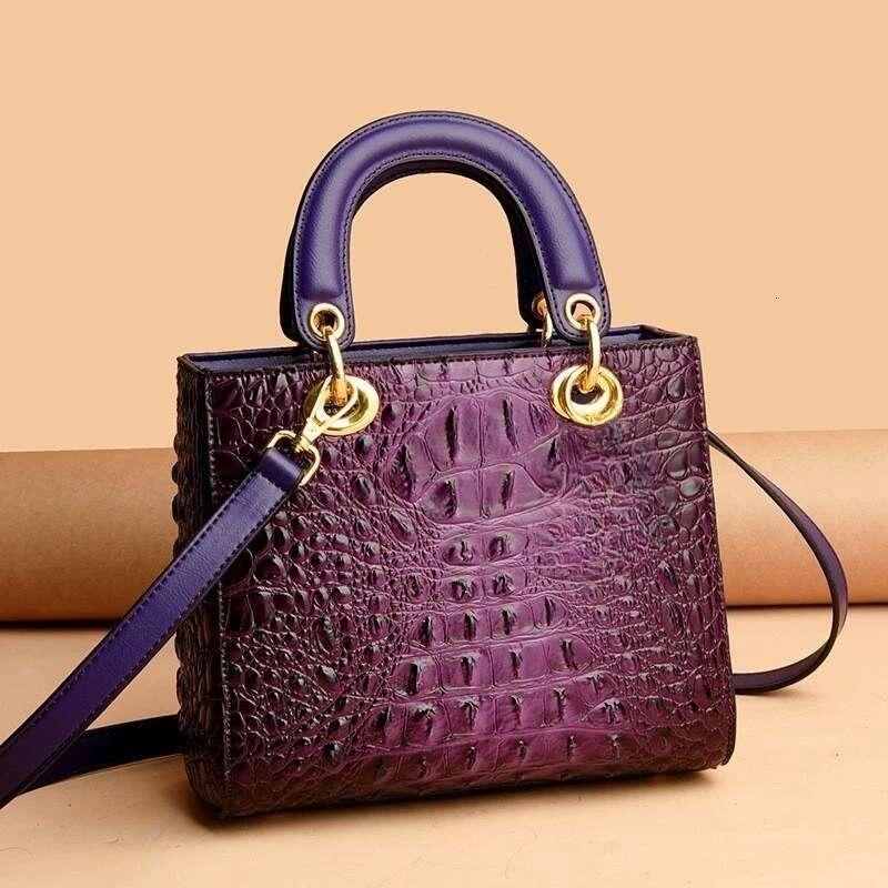 High Quality Brand Designer Leather Handbags Shoulder For Women Hand Bag Crocodile Totes Purses Ladies Messenger Bags