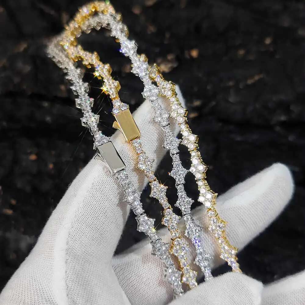 Iced Out Cubic Zirconia Tennis Bracelet Layering Bracelets Trendy Stuff for Men Women