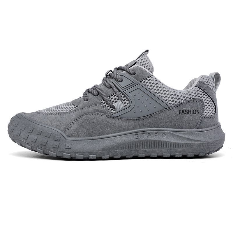 Free Delivery Of 2025 Designer Summer New Lace Up Flat Bottomed Breathable Mesh Men s Multifunctional Anti Slip And Wear resistant Running Shoes