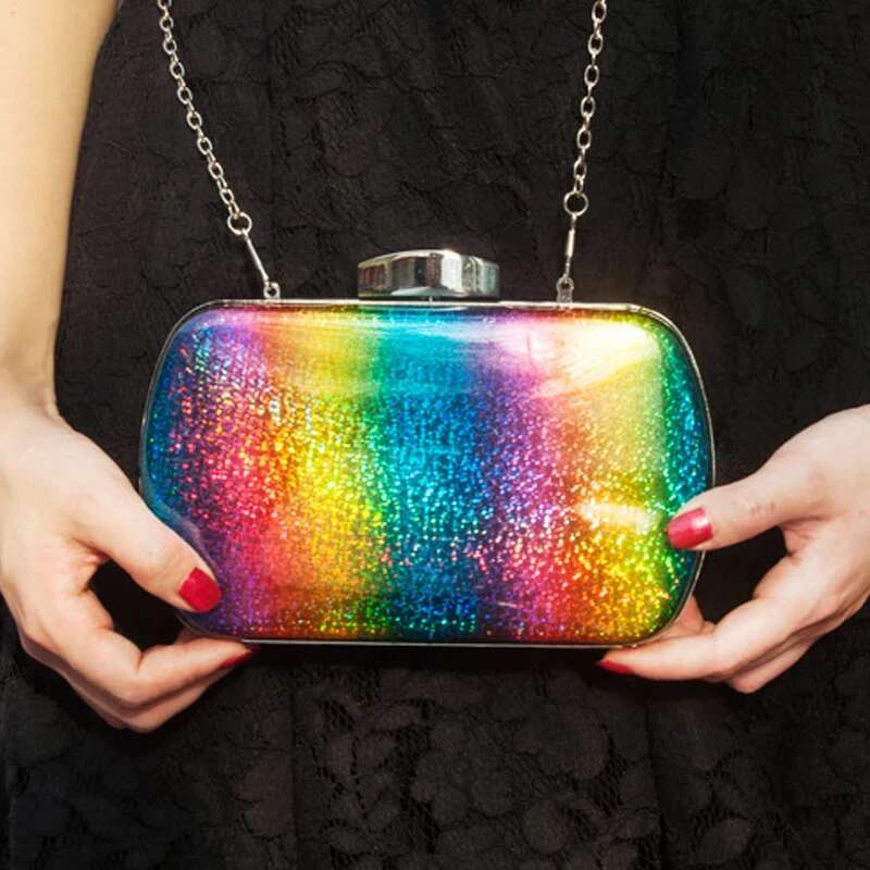 Rainbow Bag For Women Summer Evening Handbag Designer Sg Clutch Cross Body Bags 2024 Trend Unique High Quality Purse