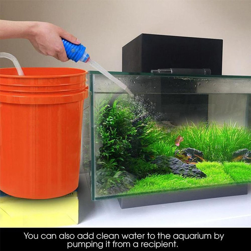 Aquarium Siphon Fish Tank Syphon Vacuum Cleaner Pump Acuario Accessories Semi-automatic Water Change Changer Gravel Water Filter