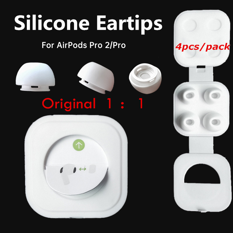 For Apple Airpods Pro 2 Original Silicone Eartips Replacement Earbuds Tips For Airpods Pro tips Earphone Ear plugs accessories