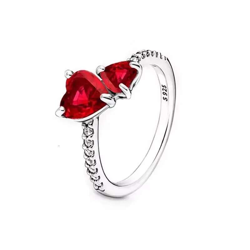 925 Sterling Silver high quality ring hot selling classic heart and crown rings for women men jewelry gift Wholesale