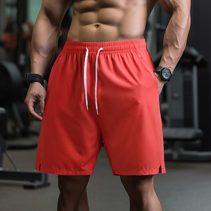 UETEEY Men Shorts Light Weight Thin Short Pants Running Squat Fitness Mens Gym Wear Quick-drying Male Drawstring Shorts 250304