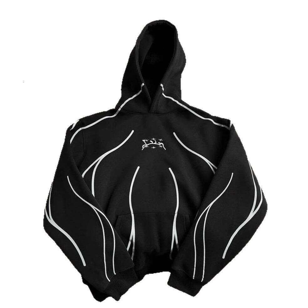 Y2K American style new street trend 3D hooded for both men and women, loose fit sweatshirt jacket