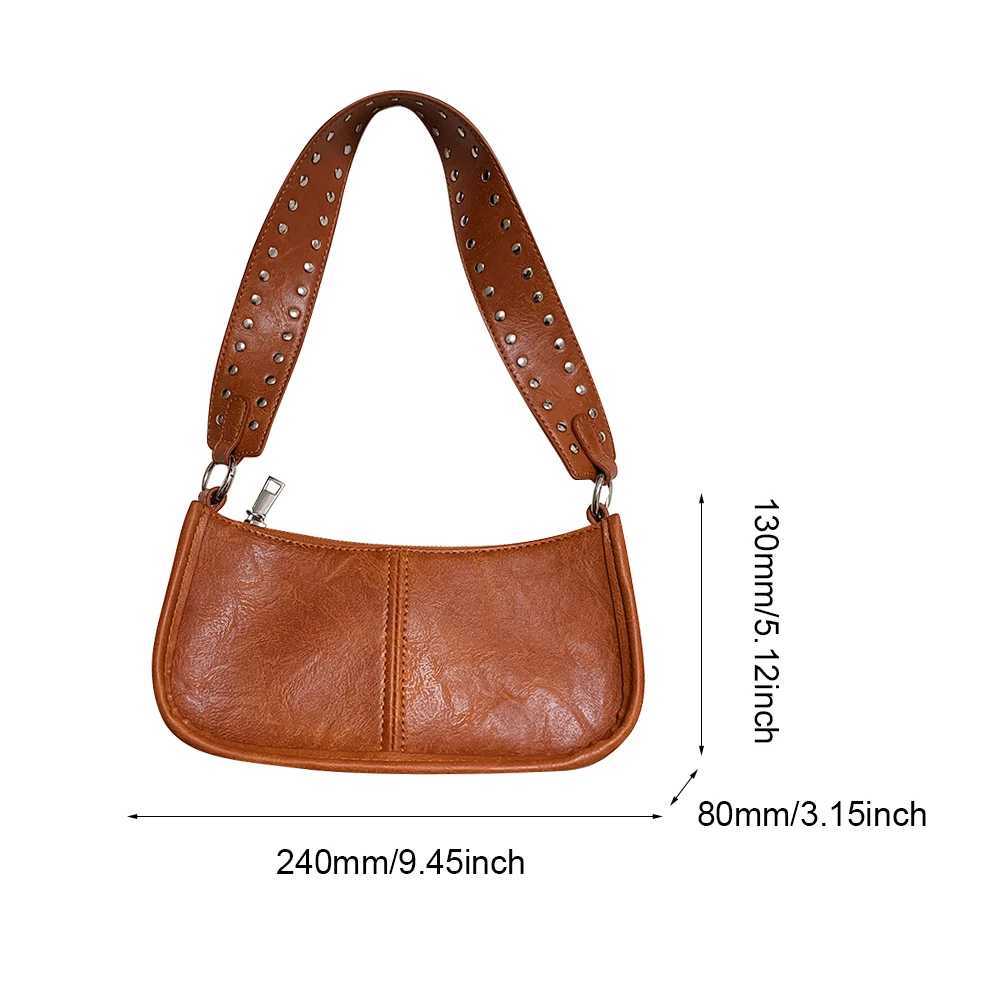 Y2K Red Shoulder Bag Women Vintage Underarm Crossbody Bag Ladies PU Leather Tote Bags Xmas Gift Handbag Purse for Women Z250303