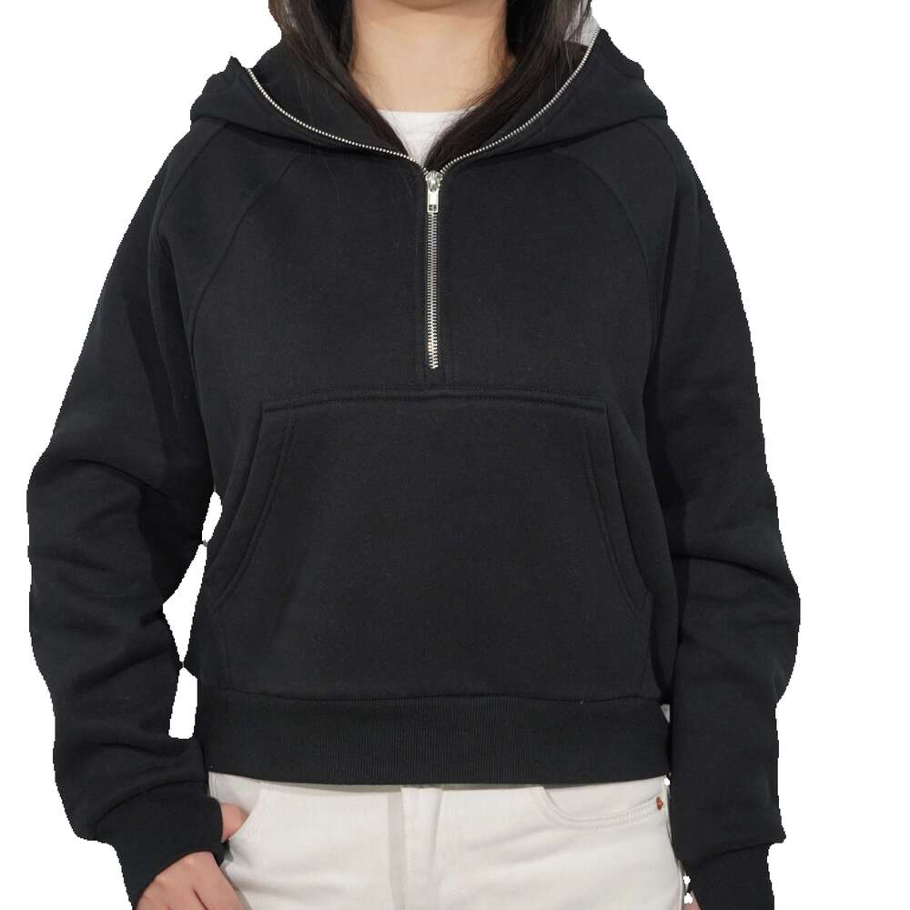 Custom Puff Printing Hoodies Heavyweight Pullover Half Zip Cotton Unisex Blank Women's Embroidered Hoodie & Sweatshirt