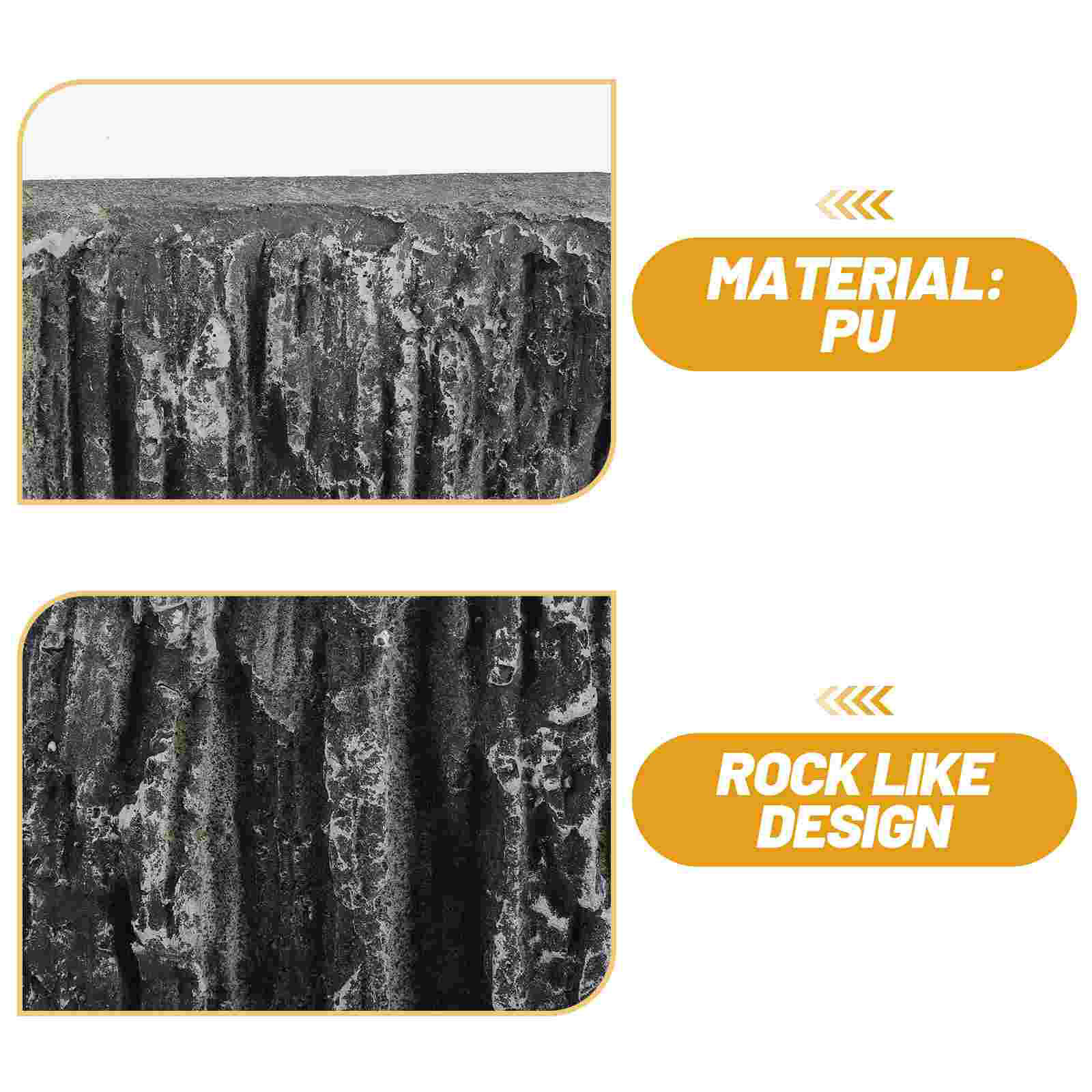 Fish Tank Decorations Background Rock Animal Snake Habitat Reptile Box Board