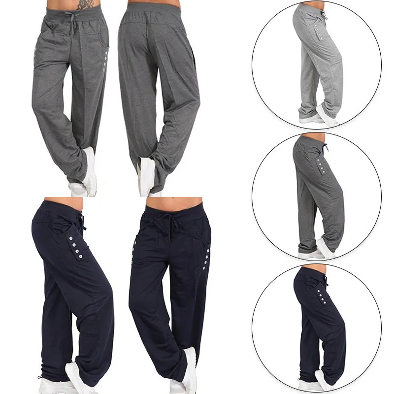 2024 Fashion and Leisure Jogger Womens Hip Hop High Waist Bag Sports Pants Running Slow Trousers Casual Street Wear 250225