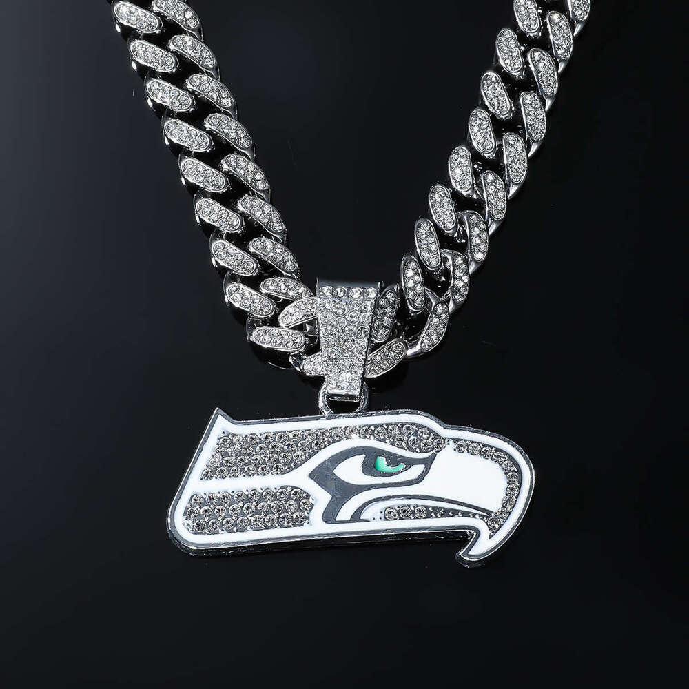 New Full Owl Pendant Fashion Alloy Inlaid Dia Cuban Chain Hip Hop Trendy Accessory