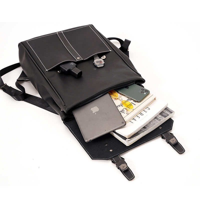 Designer Designer Trendy High-Capacity Street Korean Version Computer School Bag, Trendy Casual Backpack, Fashionable Men's Bag