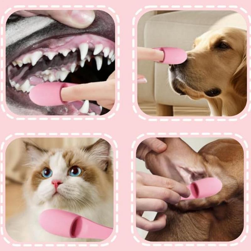 Grooming Brush For Cat Chin Soft Silicone Grooming Chin Scrubber Non-Slip Cleaning Brush Finger Multifunctional Pet Supplies For