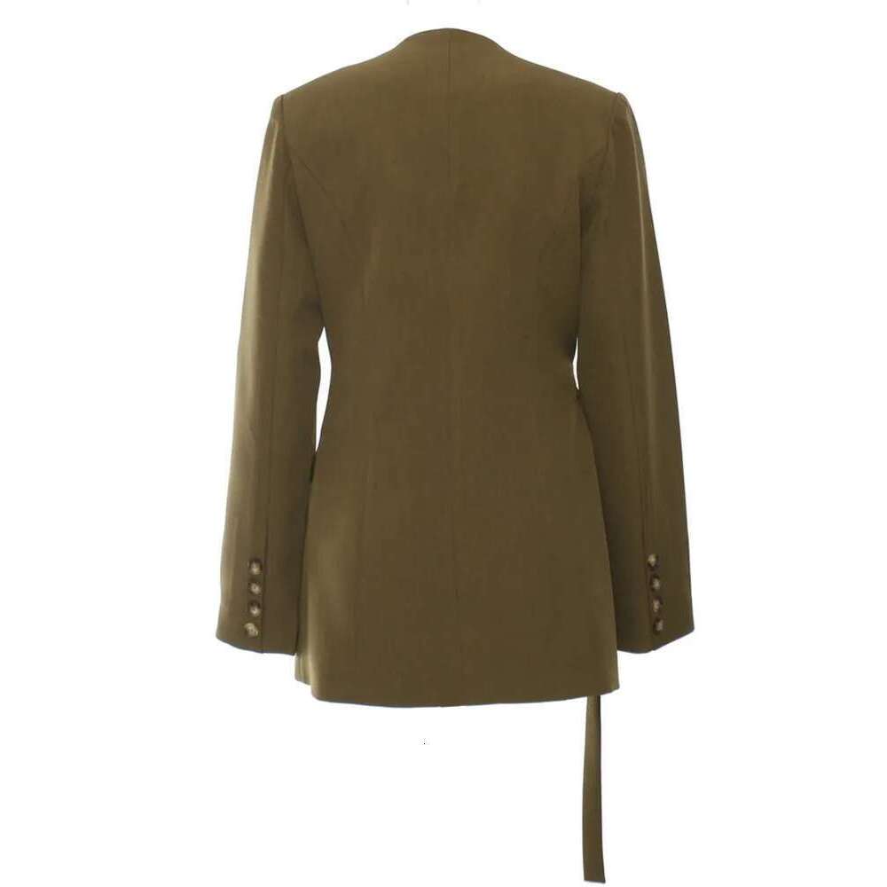 Fashion Women's Blazer V-Neck Deconstruction Chicken Eye Retractable Waist Long Sleeve Suit Jackets Autumn 2025 New 1Dh7482