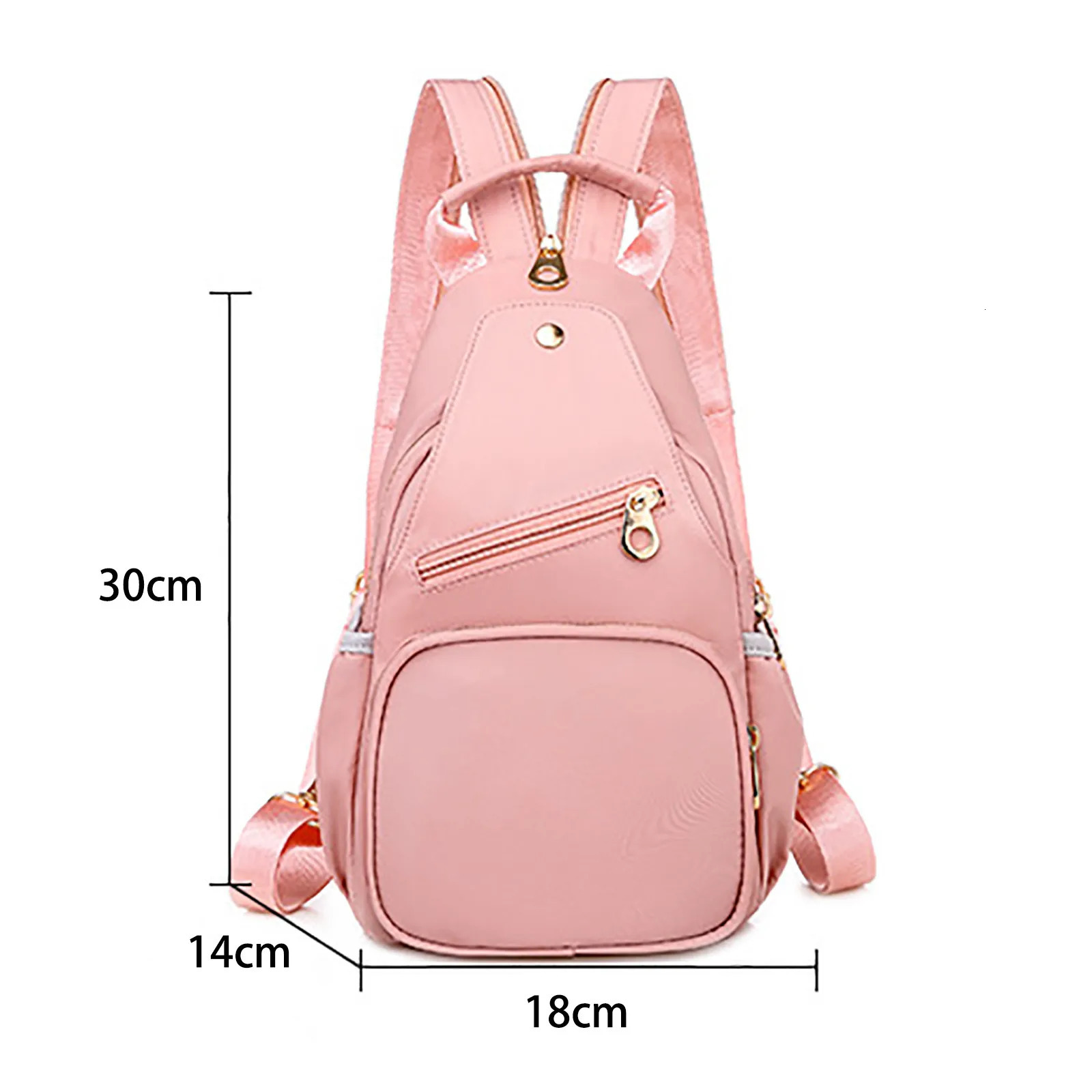 Ship from US Fashion Women Backpack Bags Womens Crossbody Sport Bag Cloth Sling Chest Travel Small womens backpack 250304FBB