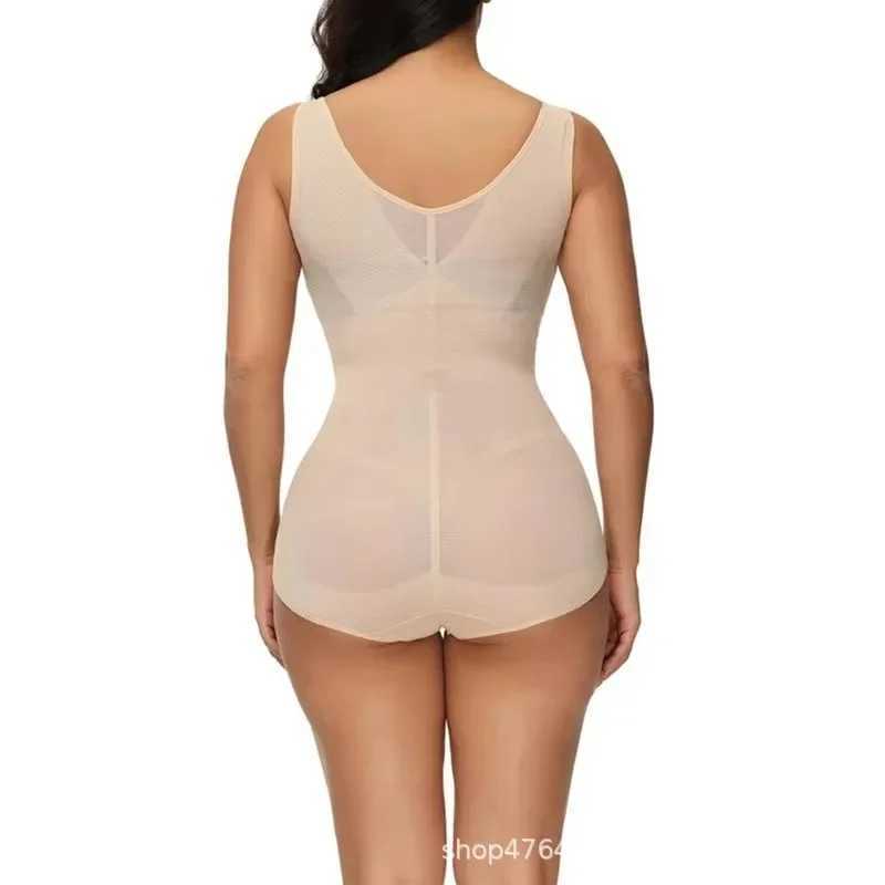 Womens Shapewear Bodysuit Mesh Body Sculpting Shapers Underwear Postpartum Abdomen Elastic Butt Lift Beauty Corset UnderclothesXJ250304