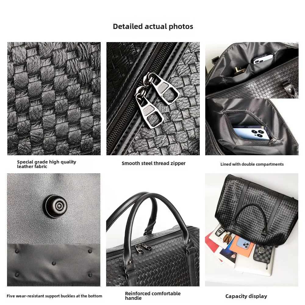 Large Capacity Waterproof Travel Luggage Bag New Style Business Trip Short Distance Travel Bag Boarding Bag Factory Direct Sales Y250304