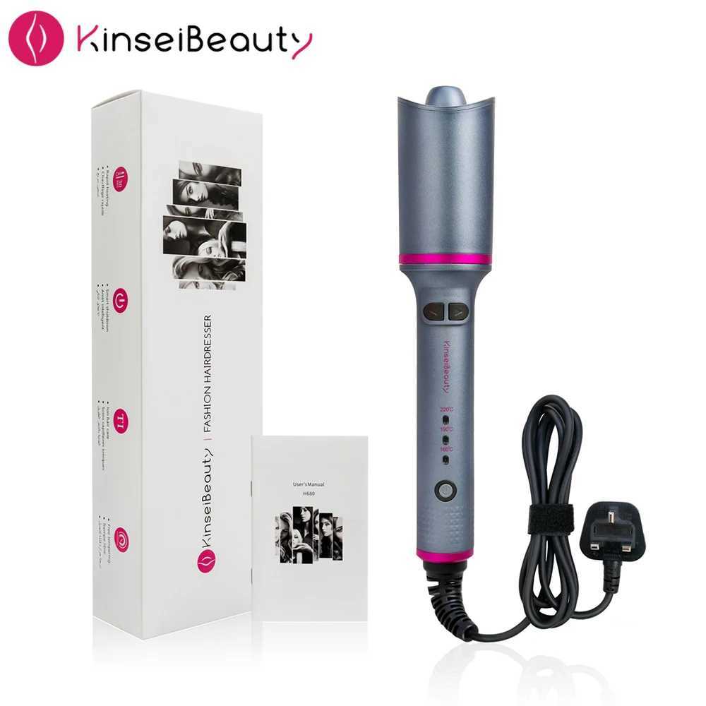 Curling Irons KinseiBeauty Automatic Hair Curler Hair Curling Iron Ceramic Rotating Hair Waver Magic Curling Wand Irons Hair Styling Tools z250304