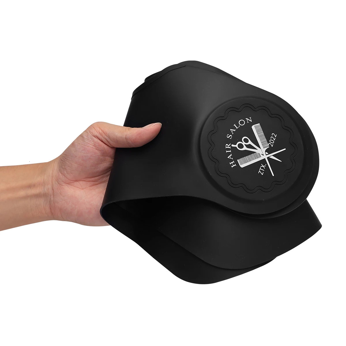 Silicone Waterproof Hairdressing Neck Corner Shoulder Pad Hair Care Cover Color Salon Styling Bag Necklace Tool Use 250304