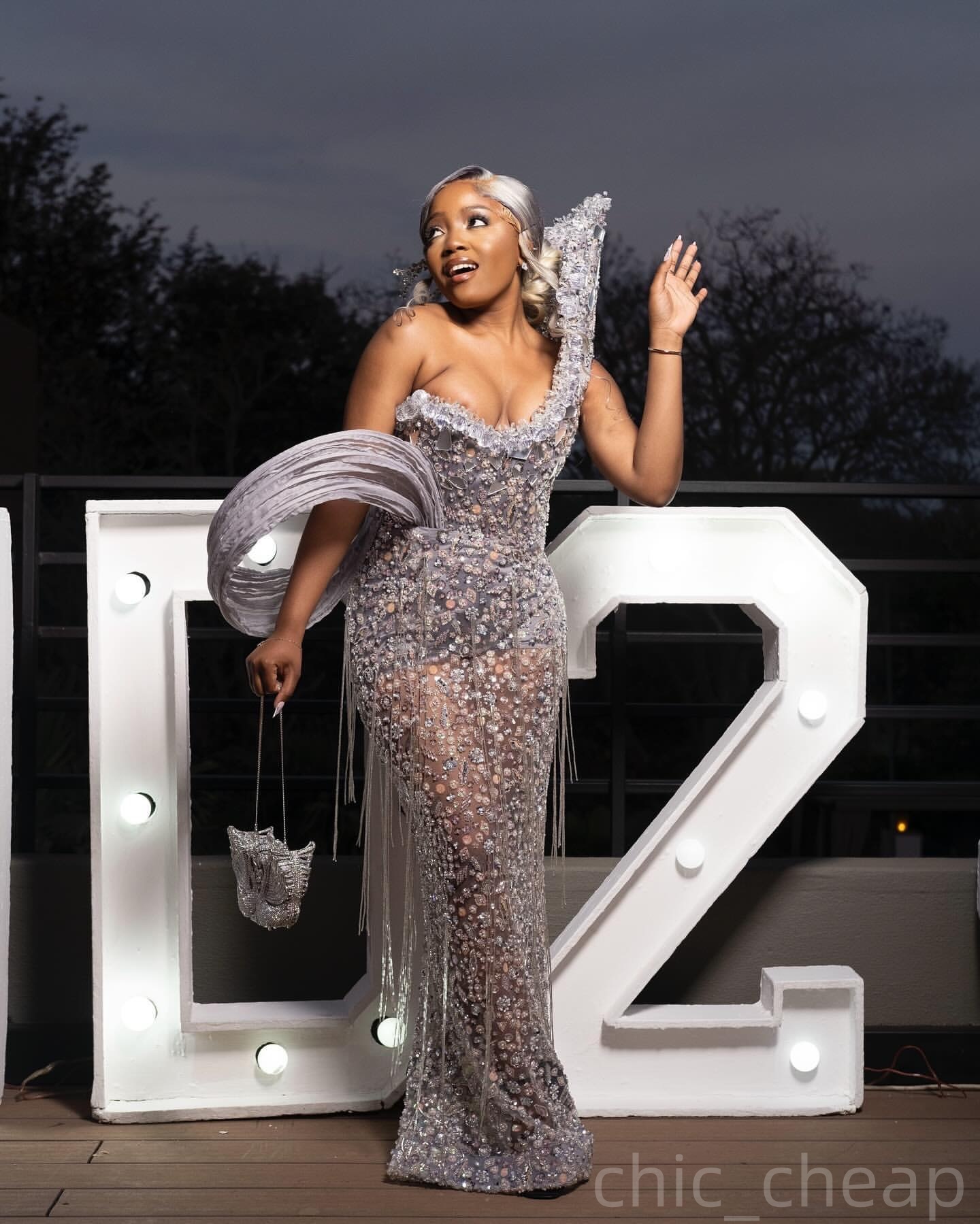Silver Mermaid Prom Dresses 2025 Rhinestones Beaded Sequined Stylish Evening Formal Party Second Birthday Engagement Gowns Plus Size Dress For Special