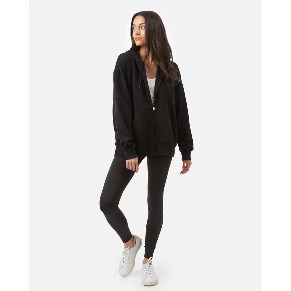 Custom Women's Eco-Friendly Hooded Zip-Up Oversized Fleece Hoodie
