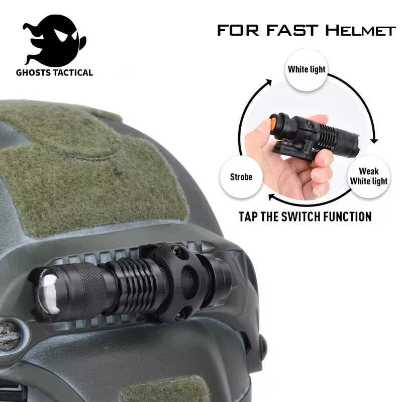WADSN Tactic Scout FAST Helmet Light AIrsoft Strobe Mini White D Lamp Constant Momentary Huting Output Helmet FlashlightXJ250303