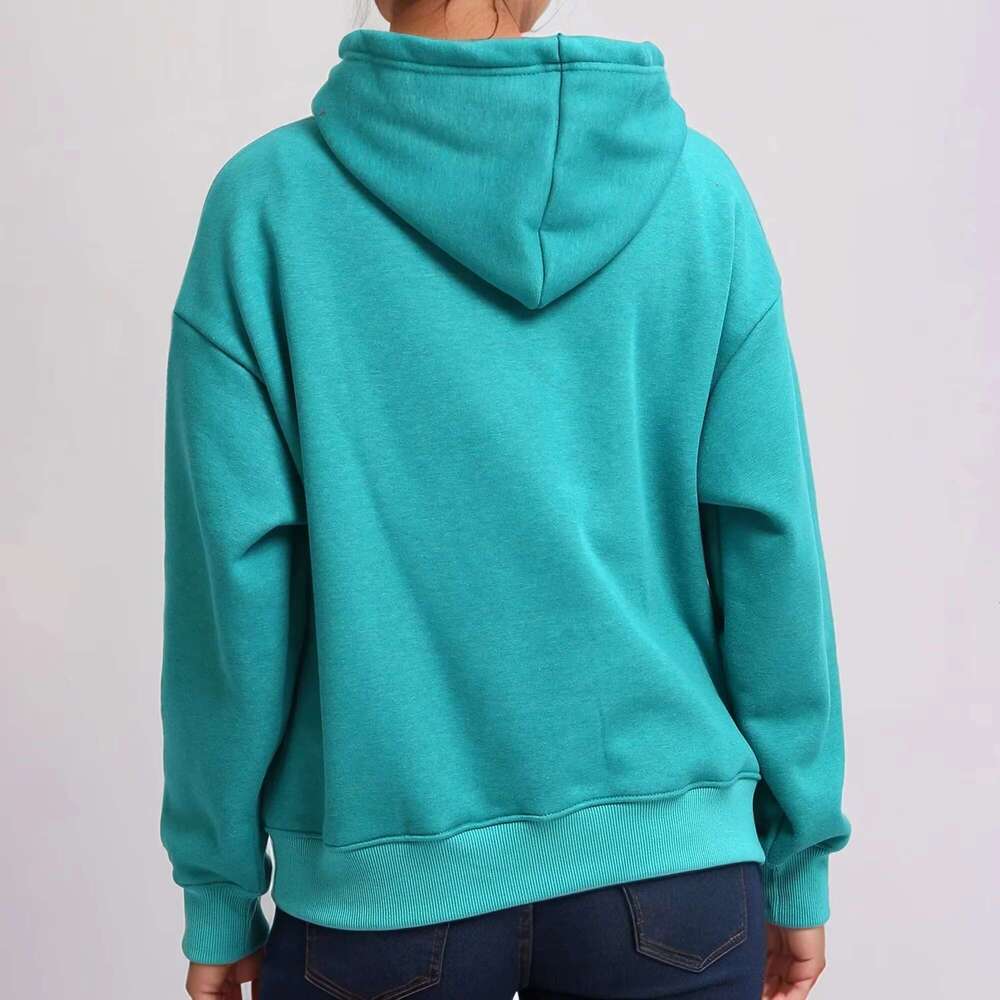 Wholesale Breathable Anti-Wrinkle Style Solid Color Women Customized Hoodies For Woman