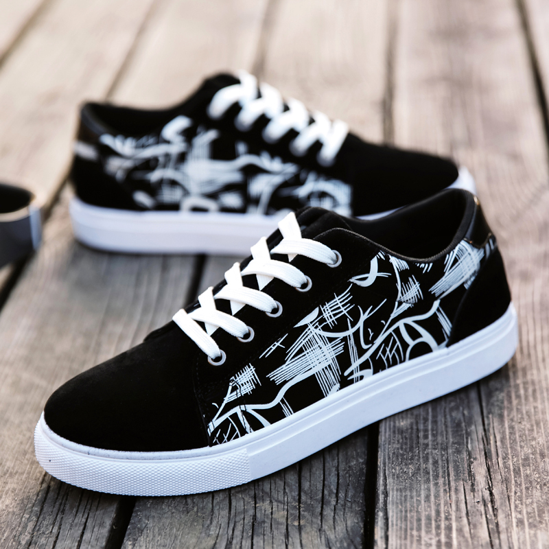 Sports And Leisure 2025 Spring And Autumn New Designer Shoes Versatile Korean Fashion Student Anti Slip Board Shoes Outdoor Men's Running Work Sh