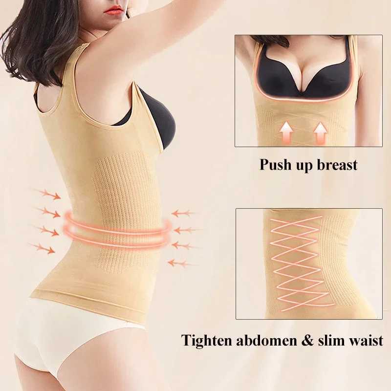 Women Slimming Vest Shaper Slimming Tummy Control Tank Top Vest Bodysuits Shapewear Tummy Waist Corset Girdle Body ShaperXJ250304