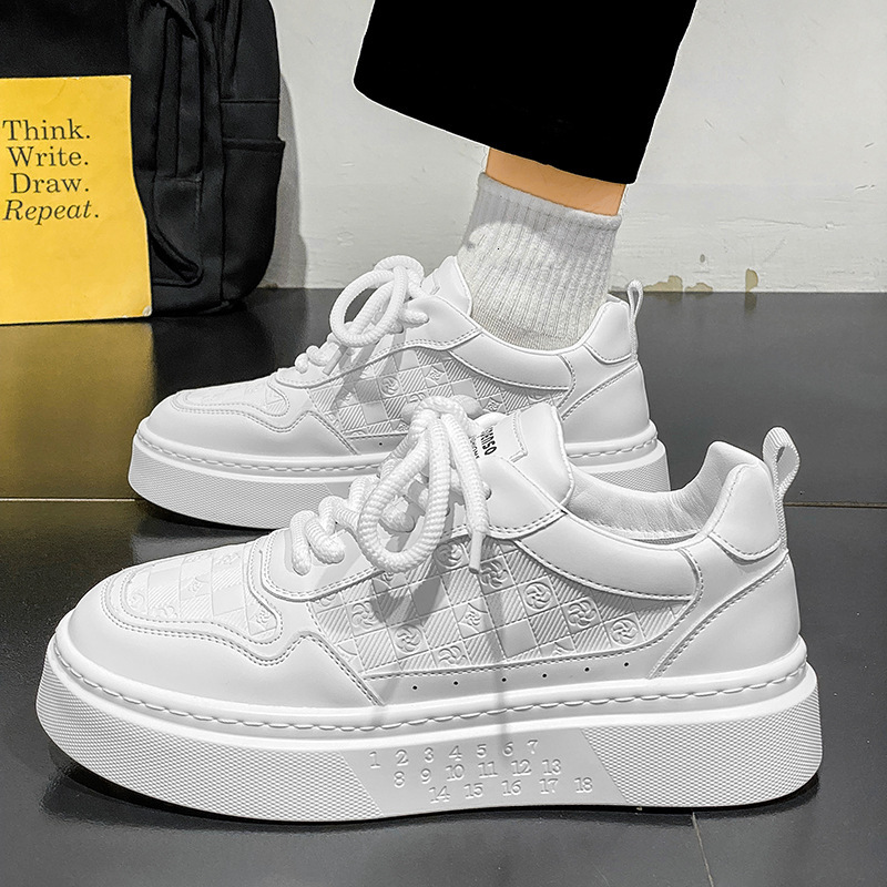 New Designer Shoes For Autumn 2025 Fashionable High-end Multifunctional Leisure Board Student Sports Shoes Outdoor Waterproof And Height Increasing Wh
